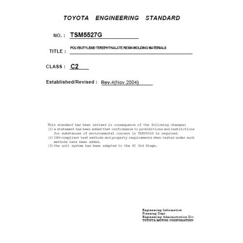 TSM-5527G - Polybutylene-Terephthalate (PBT) (2004) FREE Download